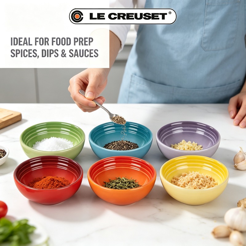 Meal Prep Bowl - LE CREUSET 6Pcs Gradient Stoneware Mini